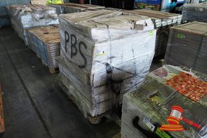8 · APPROX 68 BOXES OF CERAMIC WALL TILES 300 x 600mm, COLOUR MATT WHITE (8 PCE PER BOX, 1.44m2)