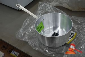 155 · 1 X CATERCHEF TAPERED SAUCEPAN, TRENTON ITEM NO. 61003, 3.5L, COMMERCIAL GRADE ALUMINIUM, RIVETED HANDLE