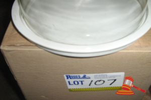 2 x GLASS TOP, CERAMIC TRAY CAKE/CHEESE DISPLAY230mm DIA