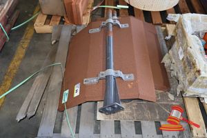 2 X Truck Mudguards, Rusted Steel, With Mounting Brackets, Some Marks, Approx; 800mm W X 720mm D, On A Pallet