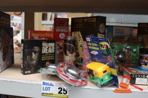 Bundle Of Toys Including: 1x Solid Wood Mancala, 1x Jumbling Tower Game, 1x Domino King, 1x Liars Dice, 1x Killer Bunnies Booster Deck, 1x Walking Dead Expansion Pack, 1x Crack List Game, 1x Centy Car, Yo-Yo'S, Unopened