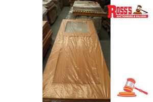 Timber Door With Glass Panel, Code: Bedugul, 2040 X 820 X 40mm