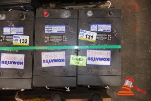 2 X Komatsu Battery, 12v, 58d0601190, Rc 440, Cca(A): 1425, Ref.Ca @0 � C; 1755, (Untested), Approx; 480mm D X 260mm W X 230mm H