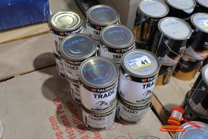 41 · 12 X TAUBMANS TRADEX PROFESSIONAL TRADE PAINT TINS, 4L, WHITE, LOW SHEEN, EXTERIOR