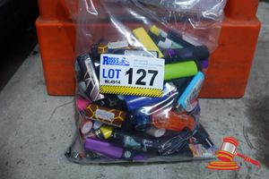 BAG OF 100 X LIGHTERS, NEW AND USED.