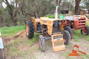 9 · FIAT 450 TRACTOR. DIESEL. ORANGE. UNTESTED. REPORTED: STARTS AND RUNS