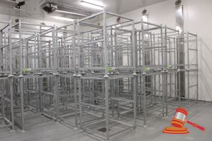 96 · 14 X GALVANISED 2 TIER HANGING/DRYING RACKS. CAN ALSO BE USED AS STORAGE STILLAGE. APPROX 1010 X 1010 X H1450MM