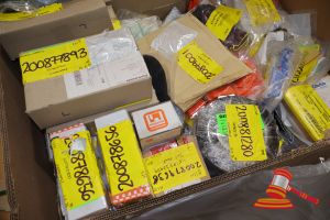 Approx 15 X Boxes Of Workwear And Safety Items, Includes: Blackwoods Gloves, Chubb Fire Equipment, Energizer Batteries, Hobson Fittings, Hi-Vis Clothing, Various Others (Boxed), In A Box On A Pallet
