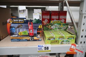 58 · BUNDLE OF TOYS INCLUDING: 2x ANGRY BIRDS STAR WARS BATTLE GAMES, 3x JUMBLING TOWERS AND 1x CASE OF SAFARI BRICKS