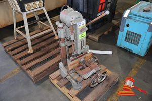 31 · 1 X TOUGH CLAMP AND SAW MACHINE, WITH WESTATE A.C. MOTOR, FRAME; TAK 32, 3 PHASE, 415 VOLTS, 50 CYCLE, SN:136886, UNTESTED, APPROX; 430MM W X 530MM D X 800MM H, ON A PALLET