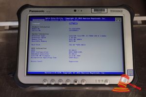 48 · PANASONIC FZ-G1 TOUGHPAD, INTEL CORE i5 7300U 2.60GHZ CPU, 8GB RAM, 256GB SSD / NO OS, 5430 HOURS, SN:2FTSD48053 AN:ITT35531, UNTESTED ( NO CHARGER / SOME MARKS)