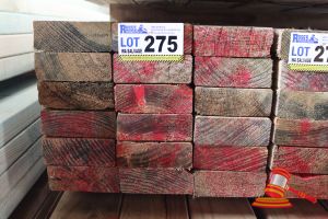 275 · 18x LENGTHS OF NON-STRUCTURAL, H4 TREATED PINE TIMBER, APPROX 120 x 45mm x 3m