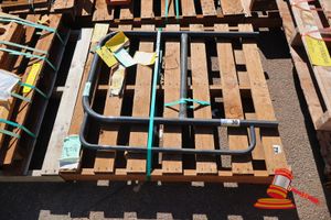 1 X Str Handrail Slide Platform, Grey Powder Coated Steel Frame