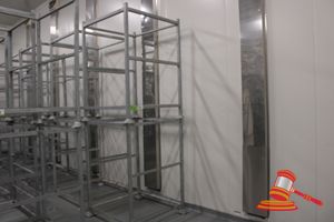 99 · 14 X GALVANISED 2 TIER HANGING/DRYING RACKS. CAN ALSO BE USED AS STORAGE STILLAGE. APPROX 1010 X 1010 X H1450MM