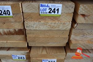 241 · 6x LENGTHS OF NON-STRUCTURAL, UNTREATED PINE TIMBER, APPROX 190 x 45mm x 2.4m