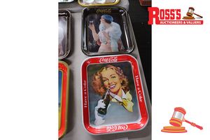 287 · 2x ASSORTED VINTAGE COCA-COLA TRAYS