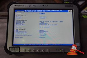 Panasonic Fz-G1 Toughpad, Intel Core I5 6300u 2.40ghz Cpu, 8gb Ram, 500gb Ssd / No Os, Heavy Screen Wear, 9640 Hours, Sn:8ftsa25857 / An:Itt23785, Untested ( No Charger / Some Marks)