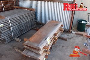 96 · JAR222 - JARRAH STANDARD AND BETTER GRADE 310-460x50mm@ 1.5m- Rough Sawn Slab