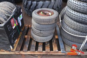 25 · 4x 185 R14C TYRES WITH RIMS ON A PALLET