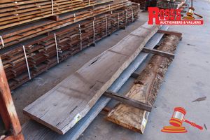 Jar251 - Jarrah Standard And Better Grade 350-500x70mm @ 5.5m - Rough Sawn Slab