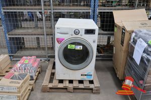 6 · 1 X LG FRONT LOAD WASHING MACHINE, DIRECT DRIVE 13KG, MODEL: WD1013NDW, SN:805KWDJ9Q386, UNTESTED (SOME MARKS, USED CONDITION)