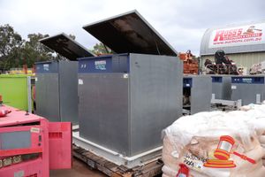 2 X Robuschi Robox Screw Compressor Unit, Mounted On Frame With 3 X Air Actuator Valves, Untested Approximately 5500 X 2500 X 2000mm (Cmr158829)