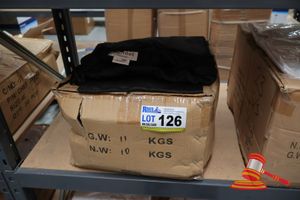 126 · APPROX 20x PAIRS OF BLACK CHEFS PANTS, SIZE: 2XL