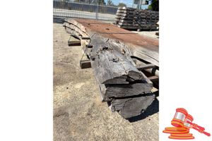 Pack Of 3x Jarrah Slabs, Approx 600-900 X 75mm X 2.5m