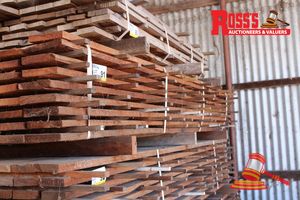 91 · JAR204 - JARRAH STANDARD AND BETTER GRADE 120-145x25mm Rough Sawn Boards- @2.8-3.0m, APPROX 148lm
