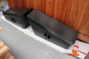 PAIR OF TAPERED UNDER TRAY TOOL BOX, 650mm R&L, ALUMINIUM MATTE BLACK
