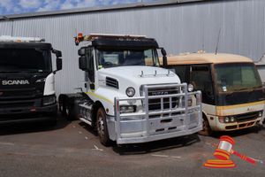 2012 Iveco Powerstar ISX Prime Mover White, 6 x 4, Auto, Diesel Reg #: Unlicensed ODO: 18,449 Kms Showing on Clock Eng #: 79541322, VIN: 6F2SFAN00CDV30043 Features: ROPs, Fire Extinguisher, 24V Jump Start Receptable, Toolbox, Air & Hydraulic Connections, 2x Diesel Tanks, Worklights, Spotlights, Irvin Bullbar. (Asset # LT5061), (*Key # 95, WP#4912*) Condition: **Steering Column Shroud Removed, Parts Of Dash Removed, Vehicle Starts & Runs But Has No Acceleration / Throttle Pedal Is Inoperative - T