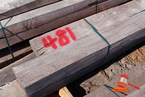 481 · 4 X PACKS OF JARRAH BEAMS, 1 @ 5.5, 1 @ 4.5, 2 @ 3.6, 225 X 140