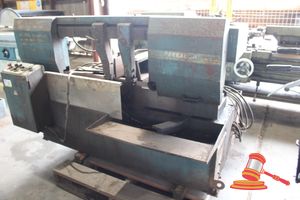 33 · PARKANSON METAL- CUTTING BANDSAW, 3 PHASE, MANUFACTURES PLATES UNREADABLE, TATUNG 3 PHASE INDUCTION MOTOR MODEL# EBFC