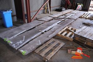 Live Edge Jarrah Slab, 7.7 X 430/640 X 55