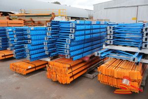 69 · Qty of Heavy Duty Longspan Shelving 15 @ 2438mm high frames 60 @ 2743mm long beams