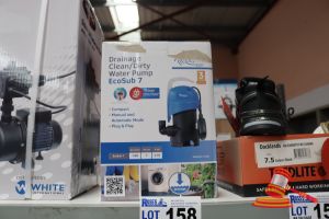 Drainage Clean/Dirty Water Pump, Ecosub 7, 140l Per Minuntested