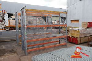 Heavy Duty Racking Cage 2400mm high x 3000mm wide x 900mm deep with 2 sliding/lockable cage doors