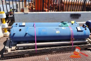 231 · 2 X STAHLBAU LUCKENBACH PRESSURE VESSEL, MODEL: BSS2-200, 270 LITRE, DESIGN PRESSURE: 1750 KPA, SN:180544/01 AND 180544/02, TEST DATE: 13.2.2018, APPROX 2.5M LENGTH (B7126540)