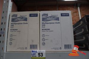 4x Boxes Of Tork Multipurpose Cloth Rolls