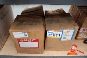 211 · 4x BOXES OF ASSORTED BAND-IT STAINLESS STEEL CLAMPS