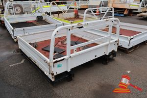 15 · UTE TRAY WITH FOLD DOWN GATES, RUSTALL ROUND APPROX L1700mm x W1900mm H1100mm