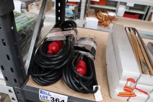 3x Extra Heavy Duty Power Leads, Unopened, Untested