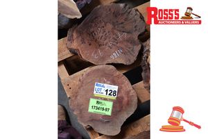 Jarrah Slice/Cookie, L300/350mm X W260/280mm X D30/40mm X Qty 2, Approx Sizes