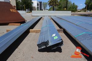 50 · GAL STEEL Z PURLINS, APPROX 200mm - 12 PCS AT 8.7M