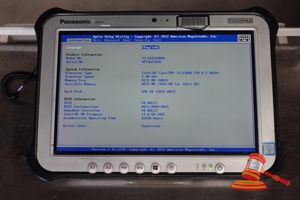 Panasonic Fz-G1 Toughpad, Intel Core I5 6300u 2.40ghz Cpu, 8gb Ram, 500gb Ssd / No Os, Heavy Screen Wear, 16690 Hours, Sn:8ftsa25820 / An:Itt23839, Untested ( No Charger / Some Marks)