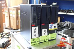 3 X Lenovo Thinkcentre Desktop Pc'S (1 X Missing Front Plastic Panel), Model: M910s, Intel I5 6500 3.2ghz Cpu, 8gb Ram, 500gb Hdd, No Os, Untested, Sn: Pc0mmr2s / Pc0s68lb/ Pc0xsuls An: Itt22631 / Itt23659/ Itt24700 (Some Marks / No Cables)