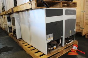 10 · 3 X WHIRLPOOL REFRIGERATION UNITS, MODEL: WRO 12SW, 110L STORAGE, 0.71KW/24HR, 1 X BAR FRIDGE (BRAND UNKNOWN) APPROX; HEIGHT 845 MM X WIDTH 495 MM X DEPTH 560 MM UNTESTED