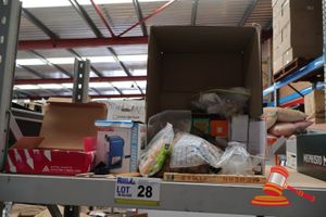 28 · BUNDLE OF STATIONARY INCLUDING: SHARPENER, RUBBER BANDS ETC