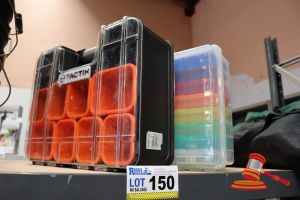 2x PLASTIC STORAGE CONTAINERS