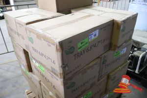 16 · APPROX 1000 X ECO FRESH DISPOSABLE FOOD TRAYS, RE-ORDER CODE 7001, IN A BOX, UNOPENED